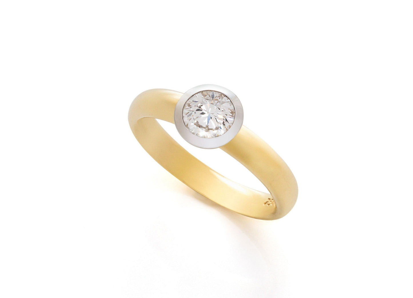 Ring mit Brillant 1,02 ct.
