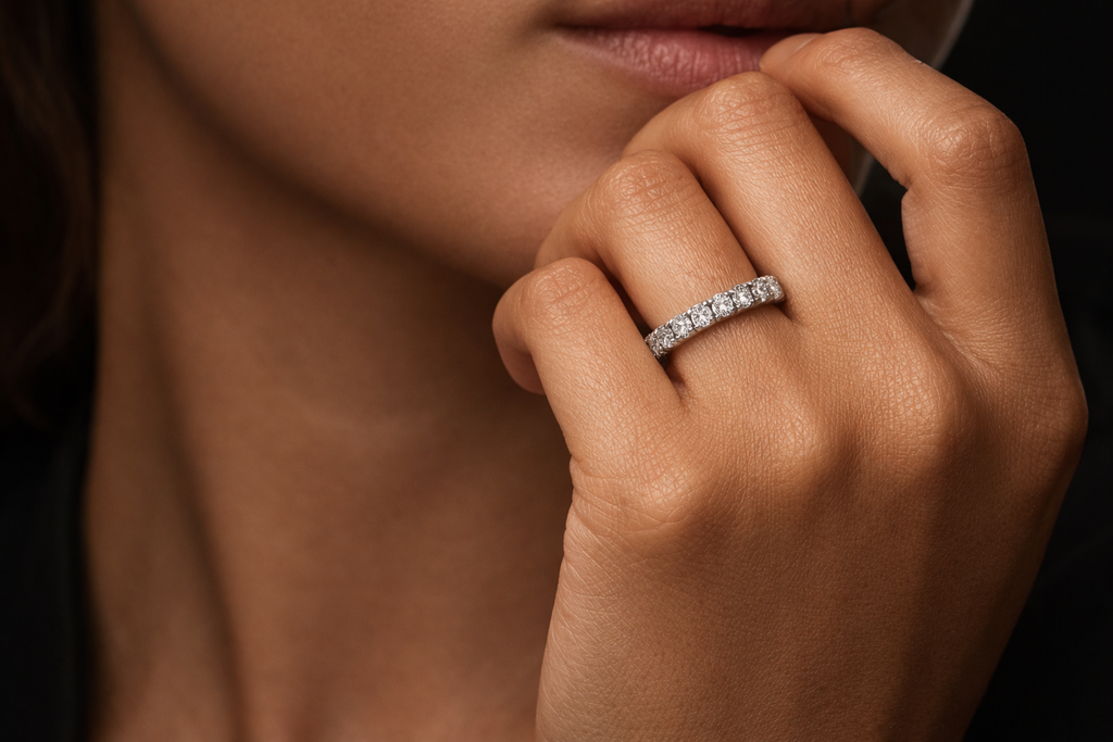 Ring Memory mit 1,45 ct Brillanten aus 18 Karat Weißgold