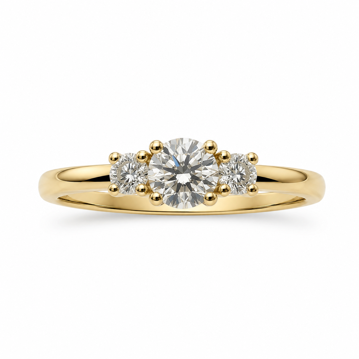 Ring mit Brillanten 0,250 ct. in 14 Karat Gelbgold
