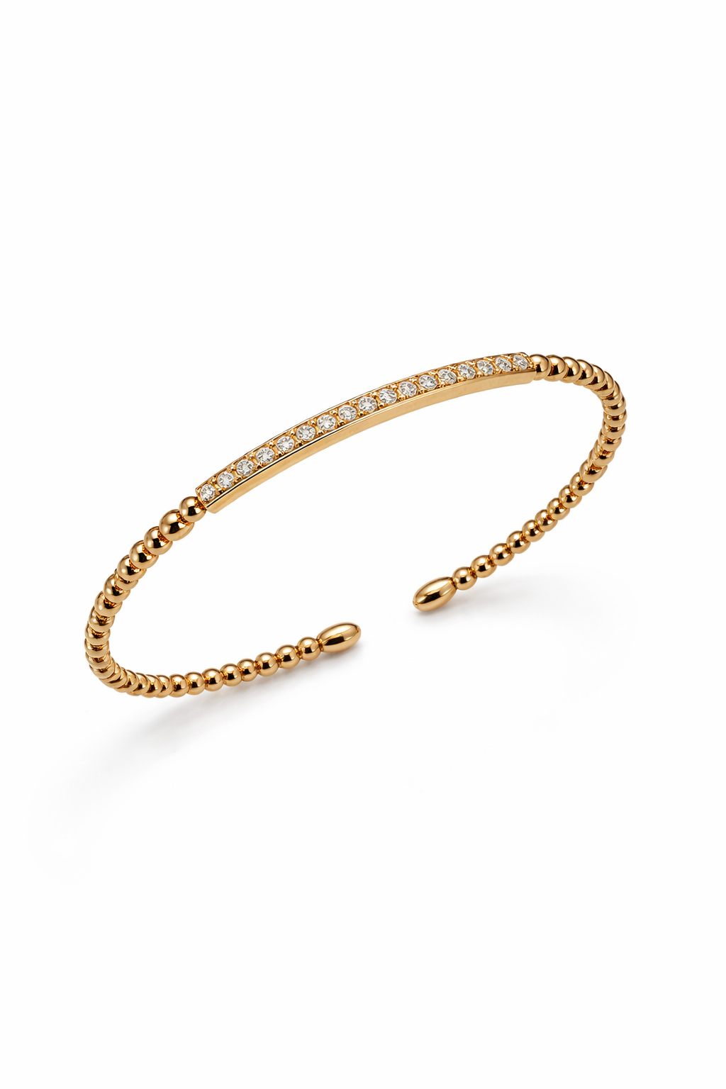 Armspange in 18 Karat Rotgold mit Brillanten 0,20 ct