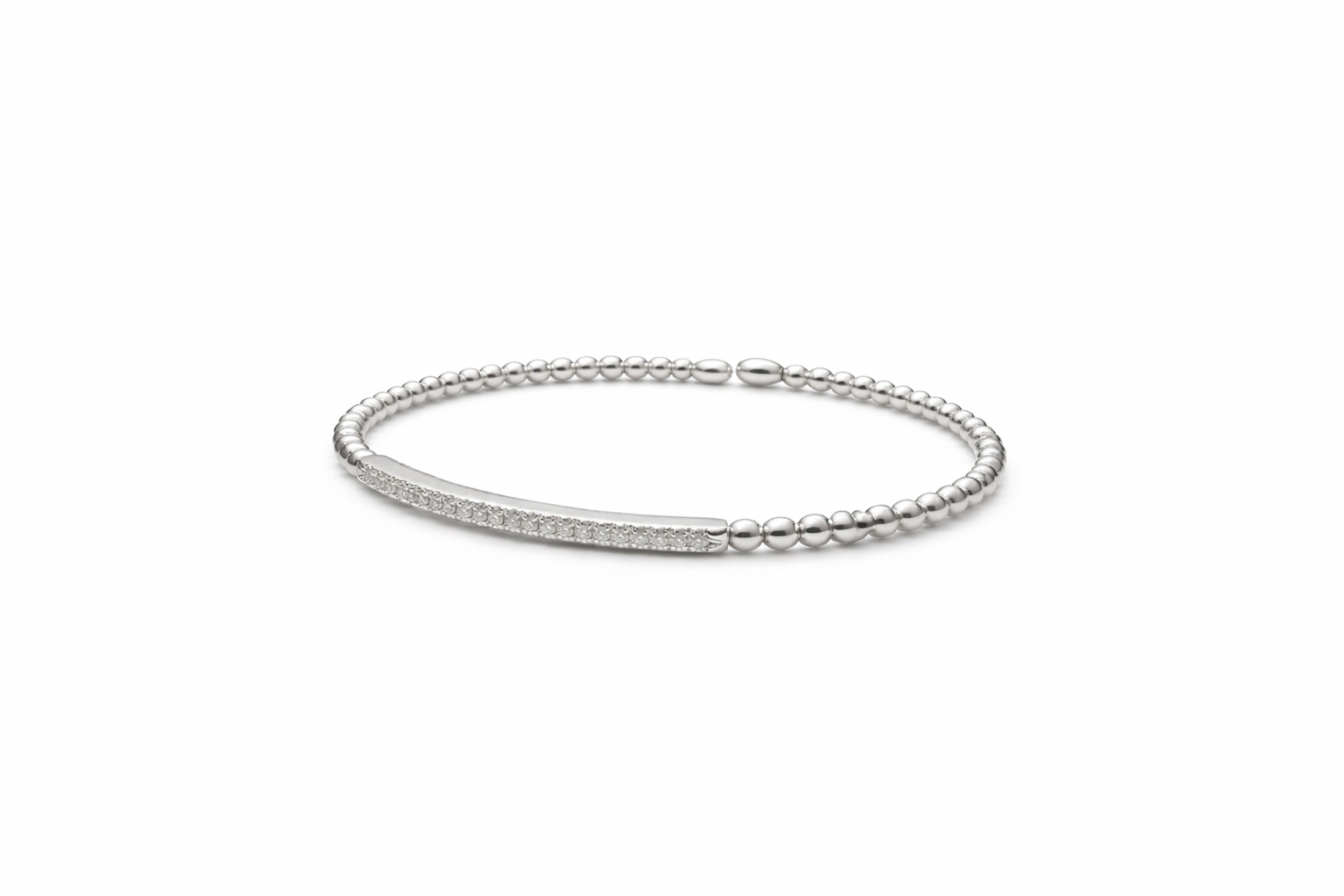 Armspange in 18 Karat Weißgold mit Brillanten 0,20 ct
