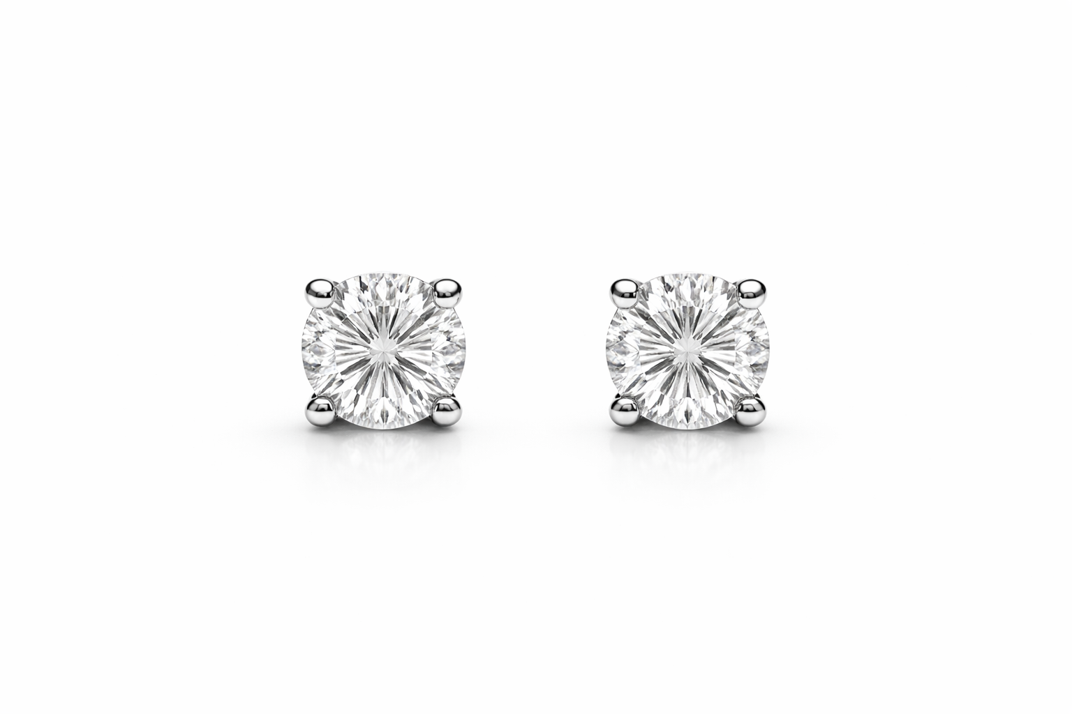 Ohrschmuck mit Brillanten 0,46 ct in 18 Karat Weißgold