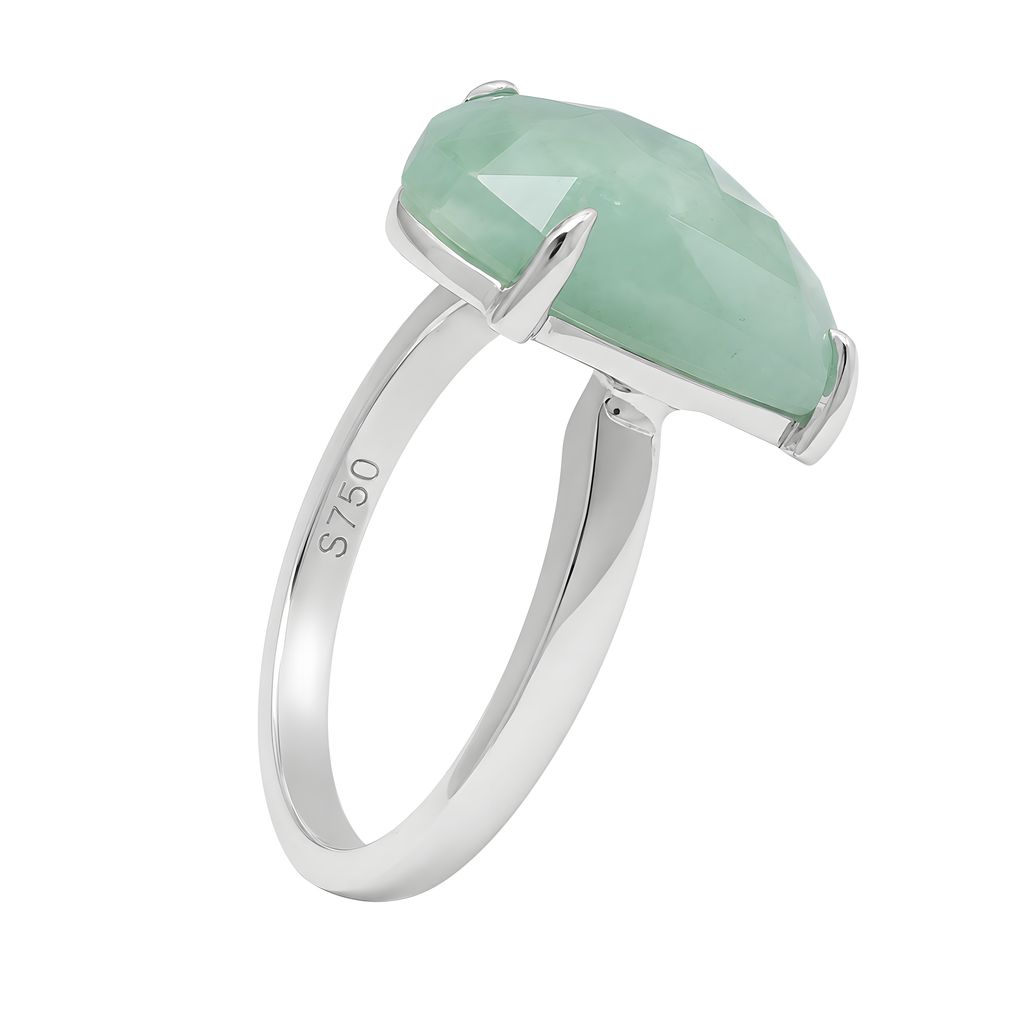 Ring mit Smaragd 5,25ct. in 18 Karat Weissgold