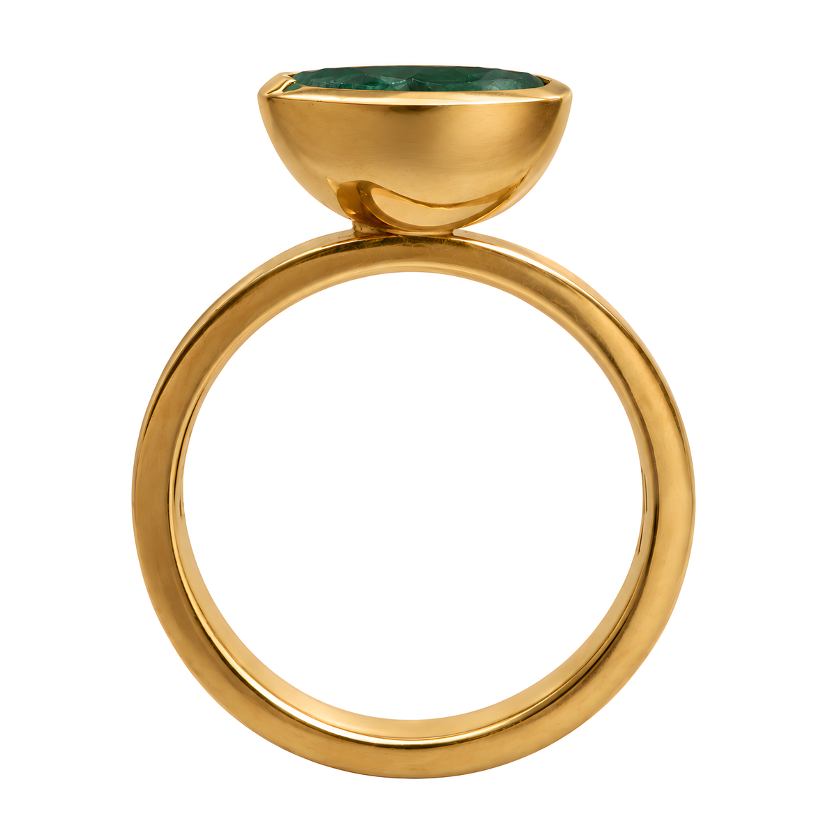 Ring mit Tsavorit 1,94 ct aus 18 Karat Gelbgold