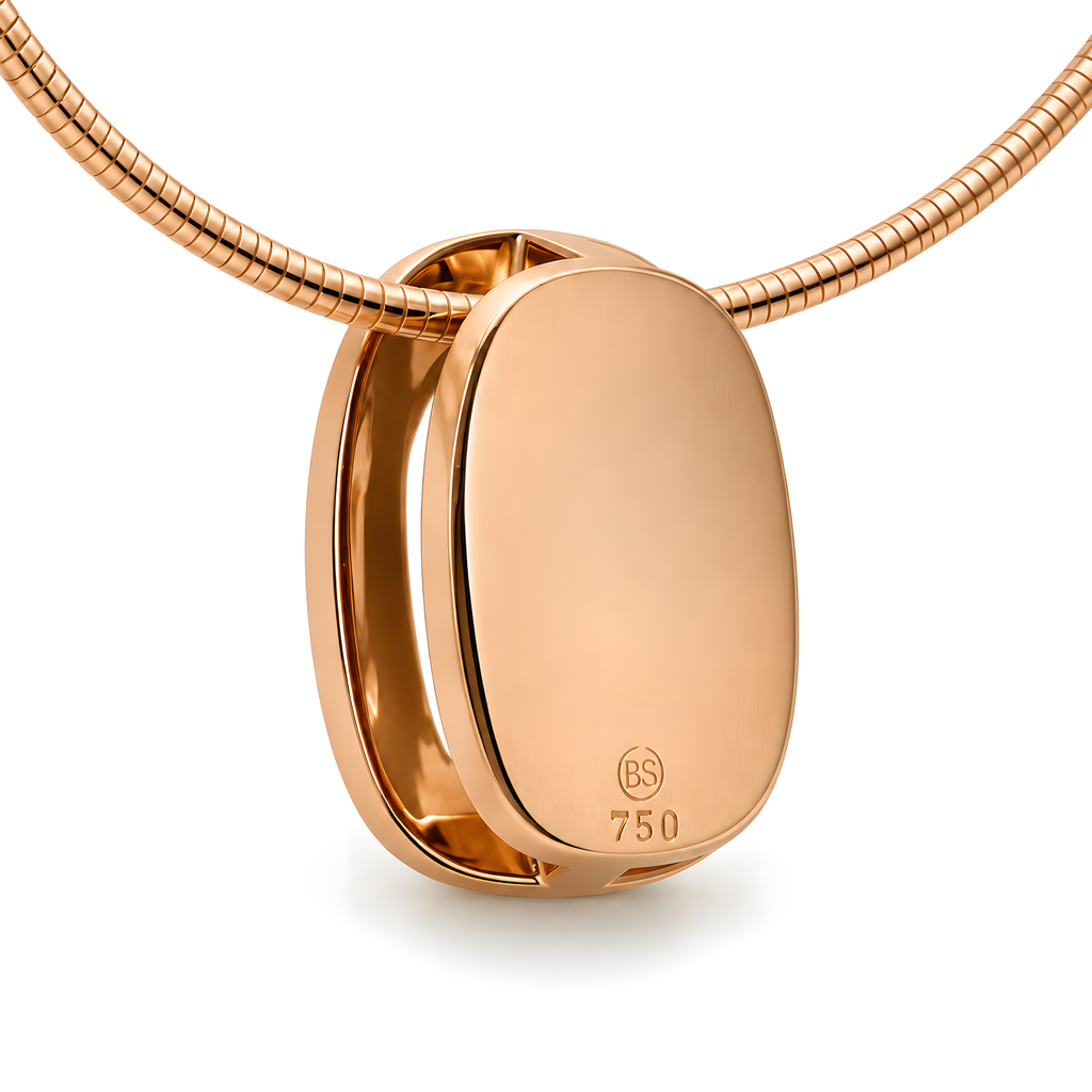 Anhänger mit Brillanten 0,25 ct. in 18 Karat Rotgold und Weissgold