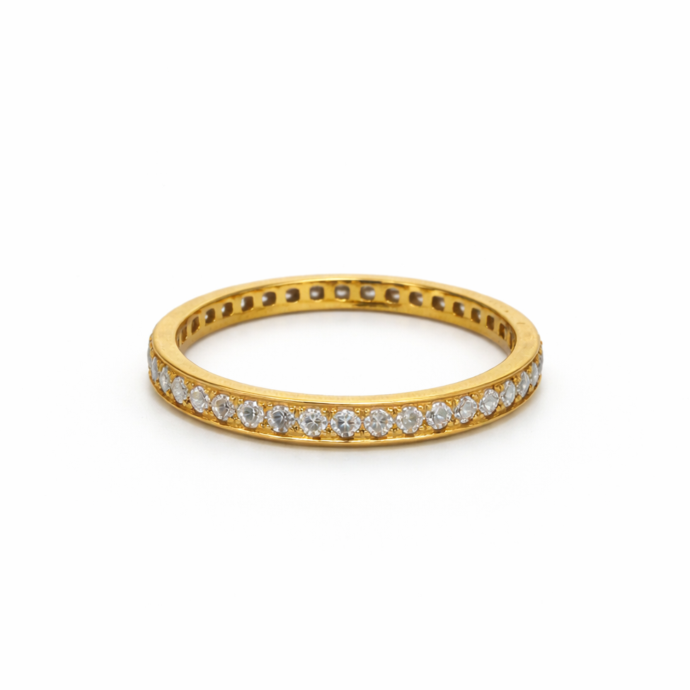 Ring Memory 0,92 ct. Brillanten in 18 Karat Gelbgold handgefertigt