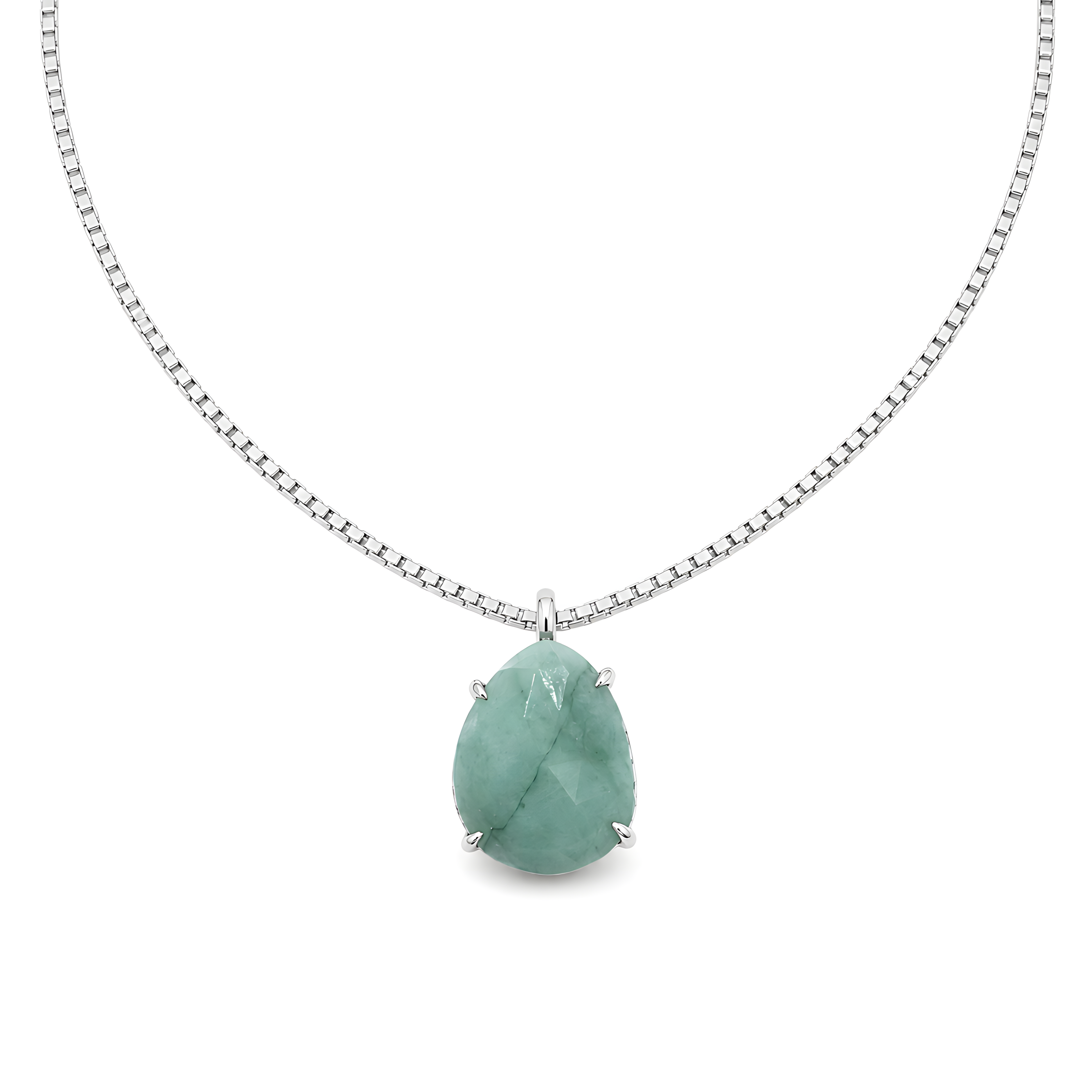 Anhänger mit Smaragd 4,52ct. in 18 Karat Weissgold