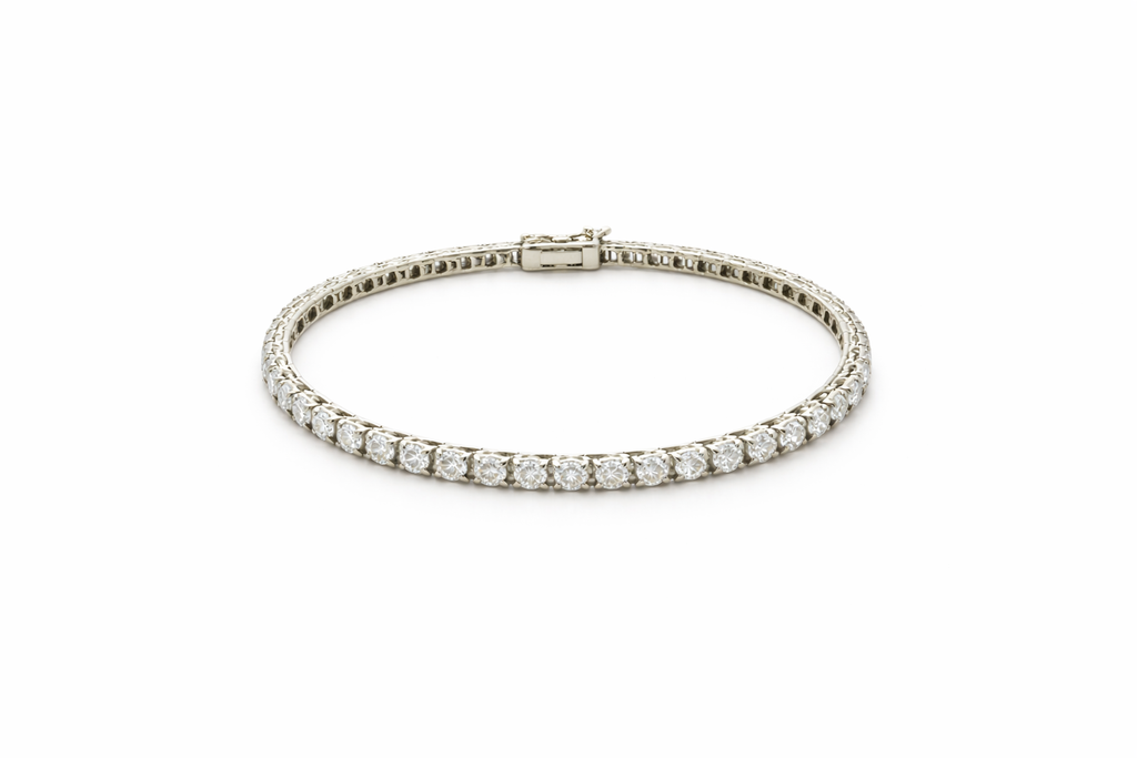 Tennisbracelet aus 18 Karat Weißgold mit 2,25 ct Brillanten