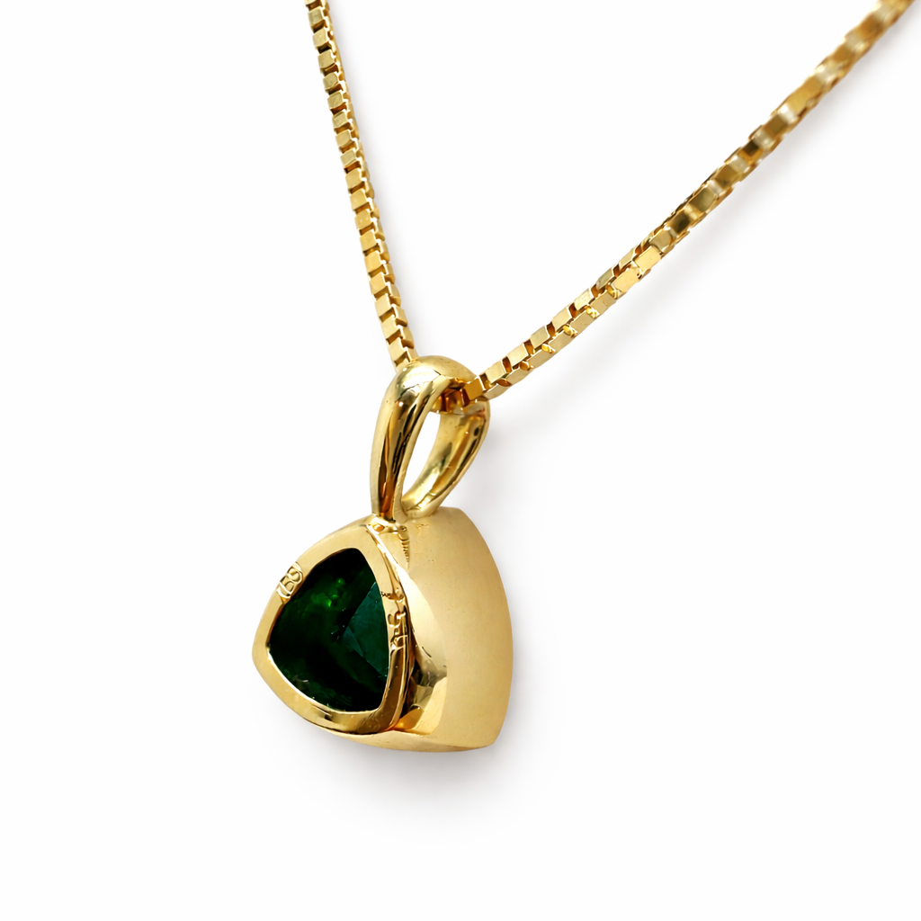 Anhänger mit Turmalin 3,24ct aus 18 Karat Gelbgold