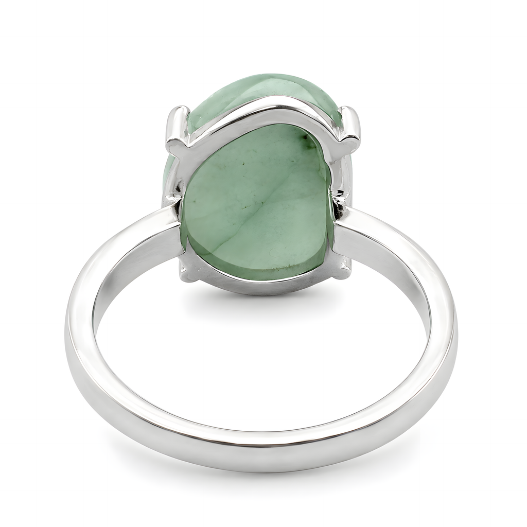 Ring mit Smaragd 5,25ct. in 18 Karat Weissgold