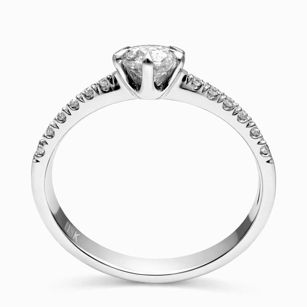 Ring mit Brillanten 0,48 ct. aus 18 Karat Weißgold