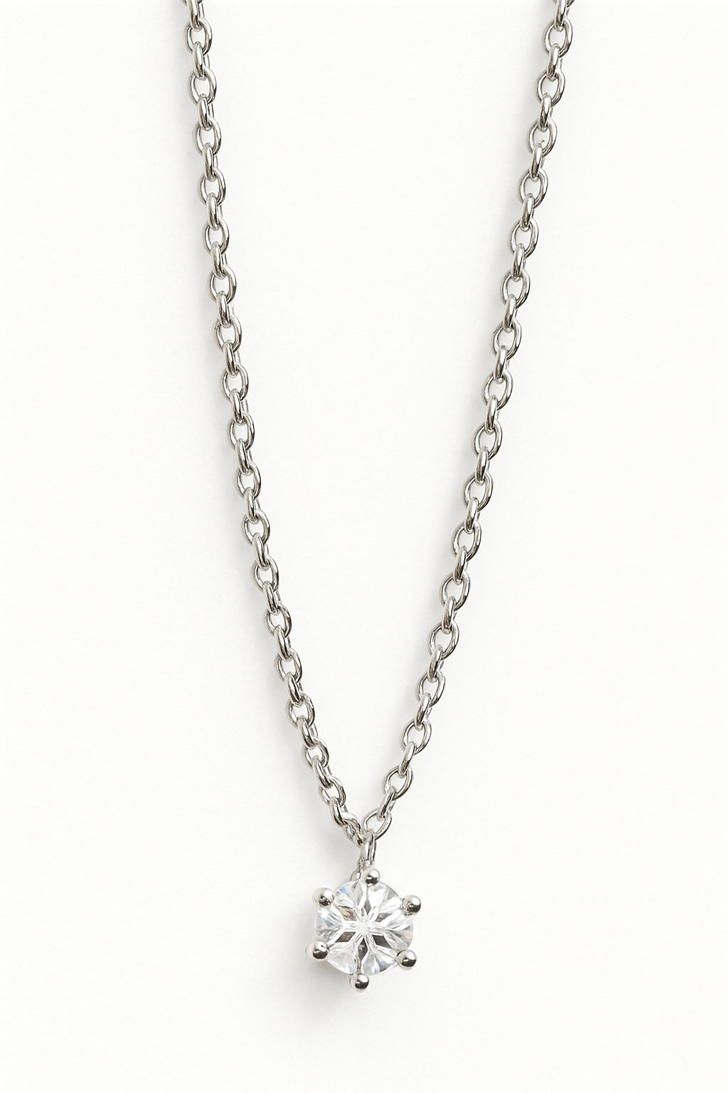 Collier mit Brillant 0,50 ct. in 18 Karat Weißgold
