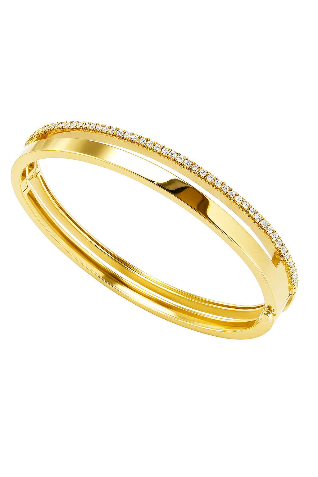 Armreif in 18 Karat Gelbgold mit Brillanten 0,57 ct.