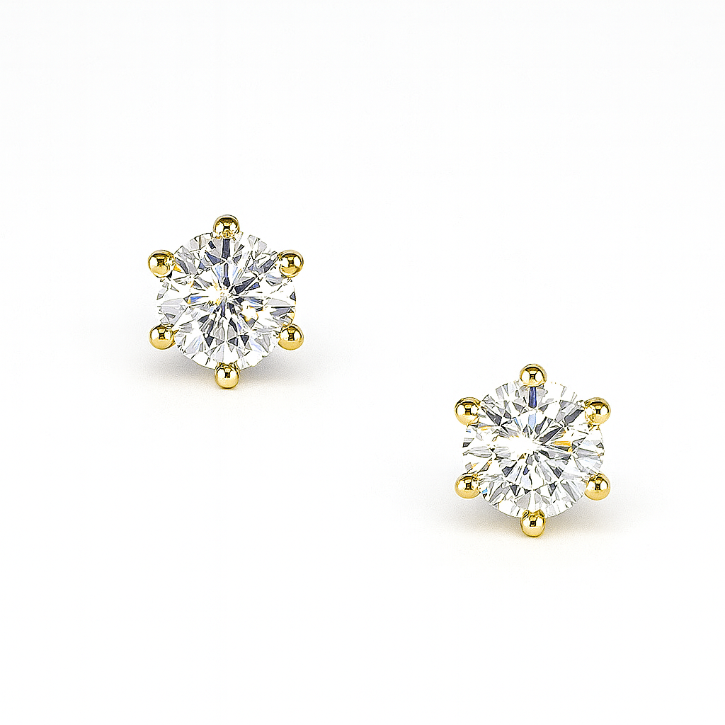 Ohrschmuck mit Brillanten 0,80 ct. in 18 Karat Gelbgold