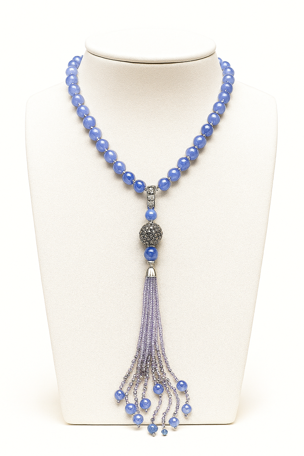 Edelsteinkette mit wunderschöner Quaste