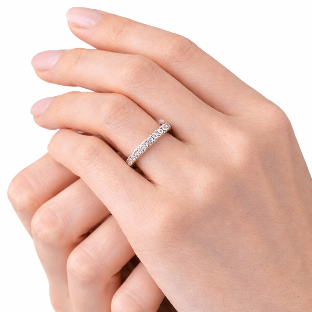 Ring Memory mit 1,15 ct Brillanten aus 18 Karat Weißgold