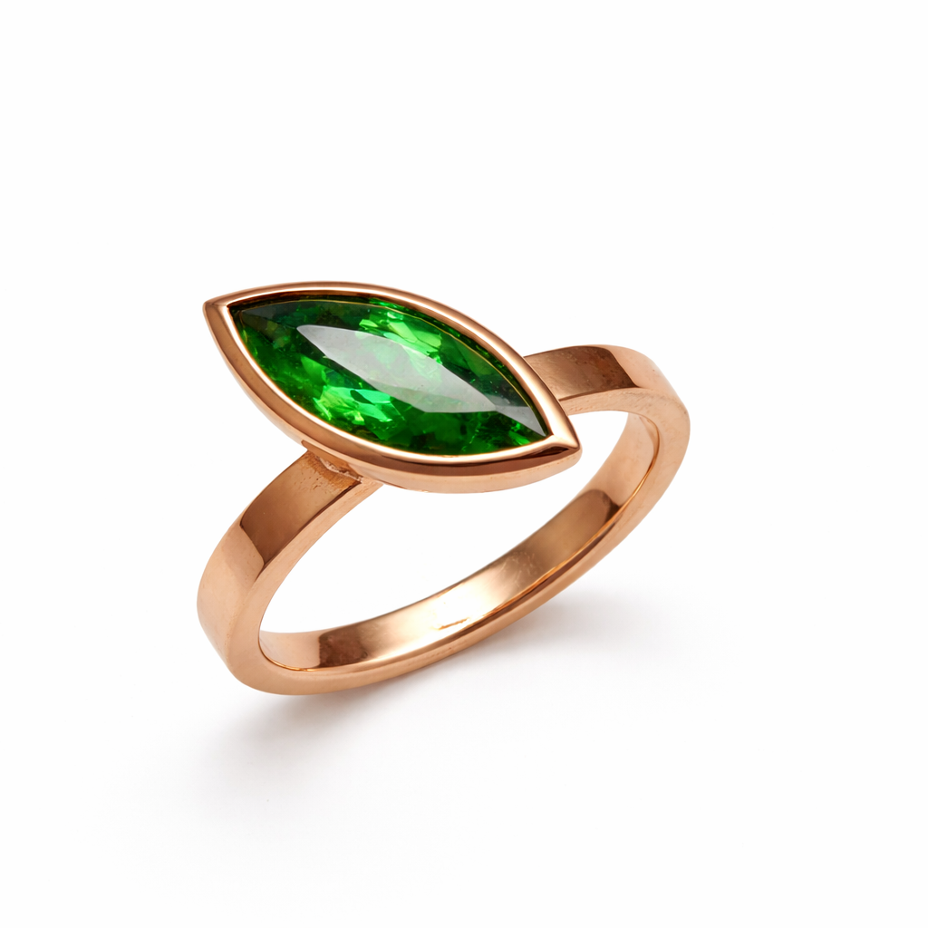 Ring mit Tsavorit 1,94 ct aus 18 Karat Gelbgold