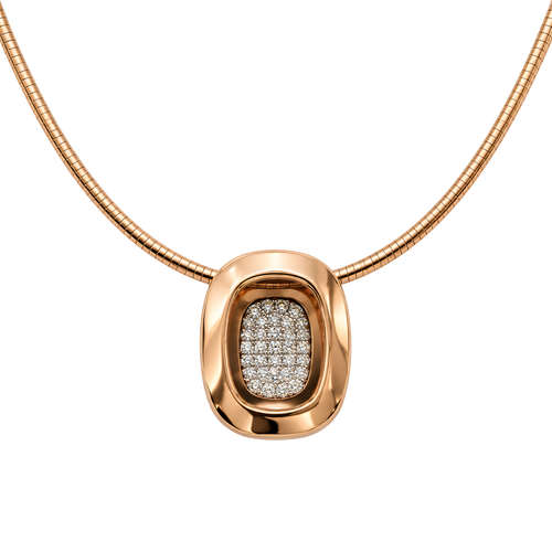 Anhänger mit Brillanten 0,25 ct. in 18 Karat Rotgold und Weissgold