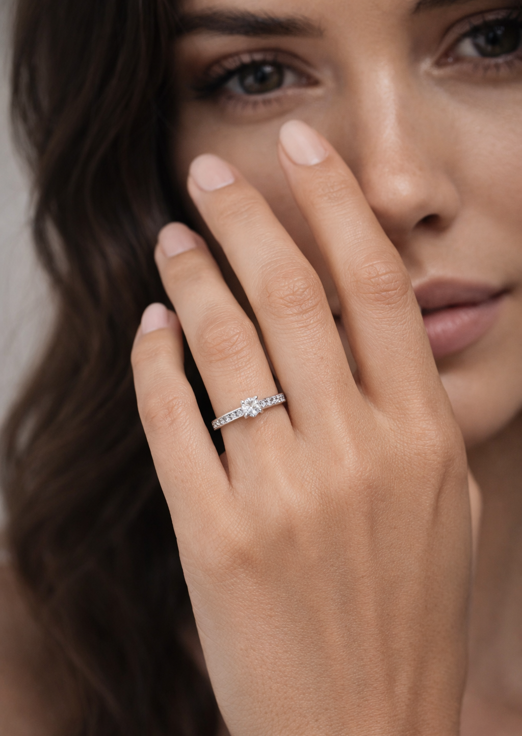 Ring mit Brillanten 0,17 ct. aus 18 Karat Weißgold