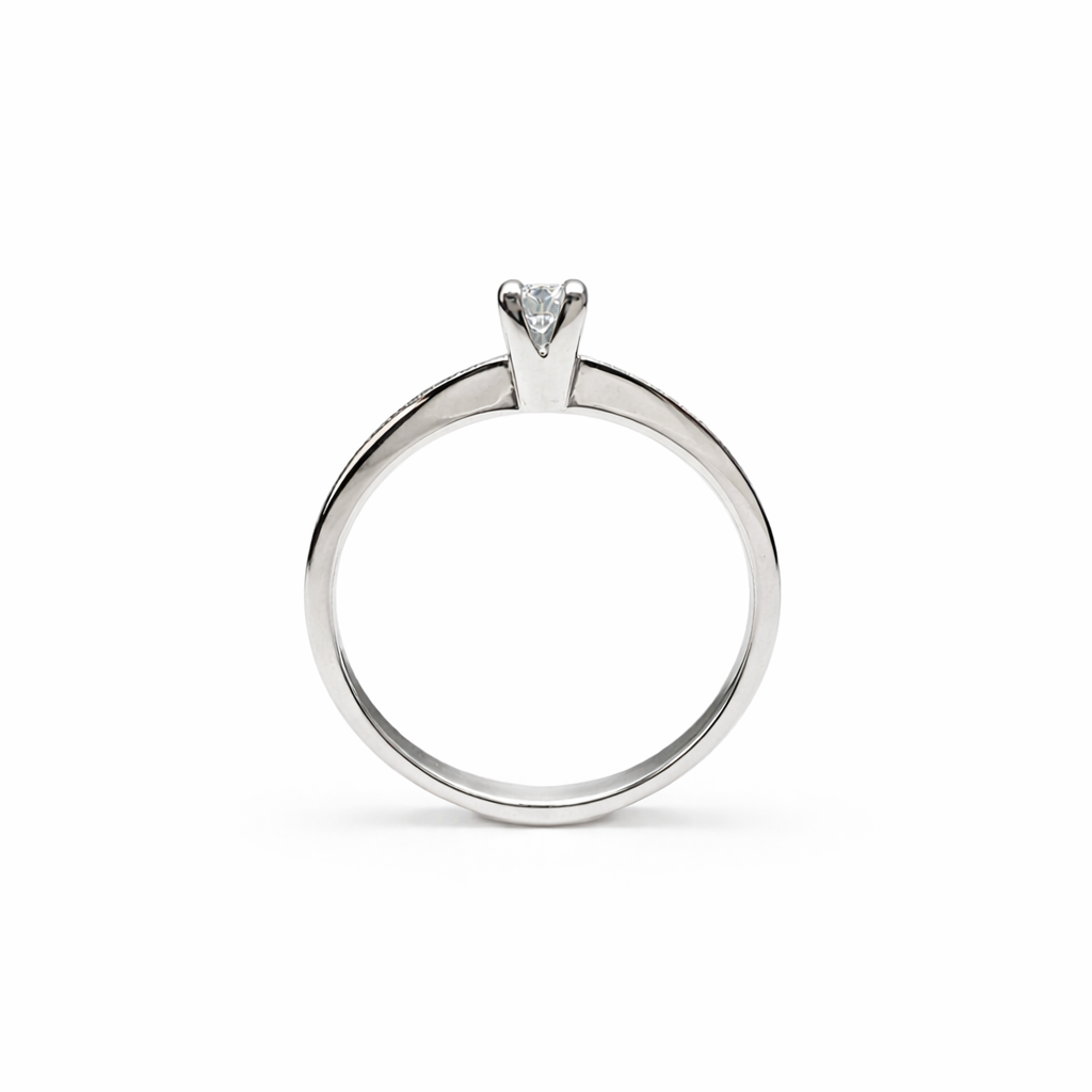 Ring mit Brillanten 0,17 ct. aus 18 Karat Weißgold