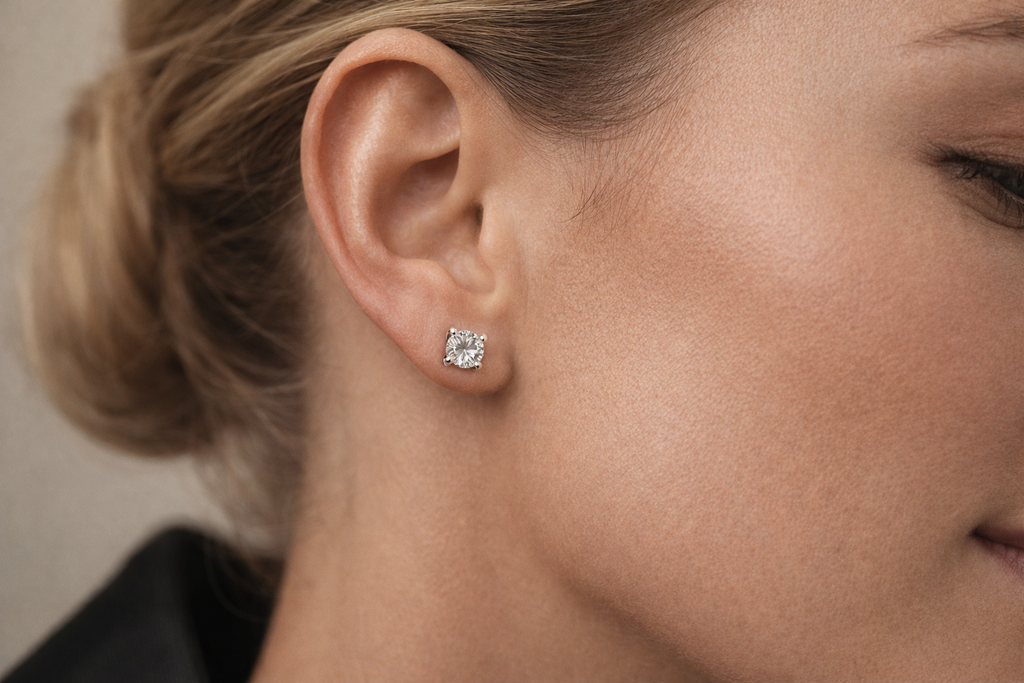Ohrschmuck mit Brillanten 0,46 ct in 18 Karat Weißgold